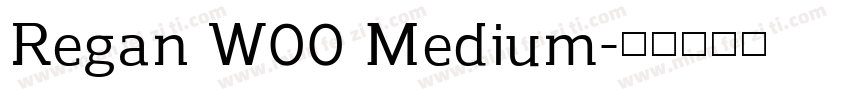 Regan W00 Medium字体转换